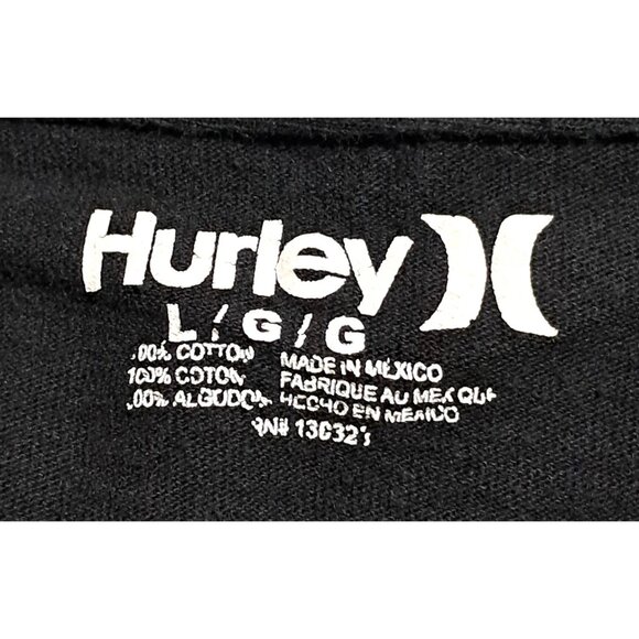 Y2K Hurley Graphic Tee Mens L Y2K TV Screen Collage Surf Skate Shirt - Picture 2 of 7